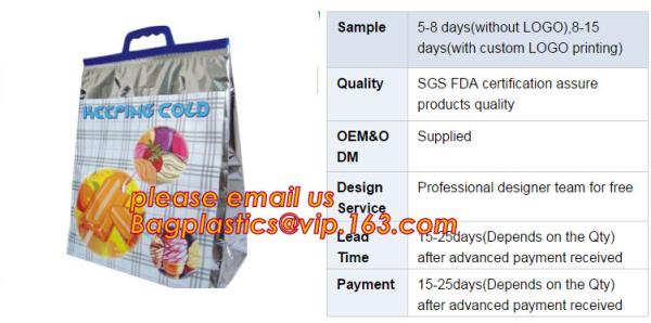 Quality insulated food delivery bag aluminum foil thermal bag,Aluminium foil insulated thermal lunch cooler bag bagease