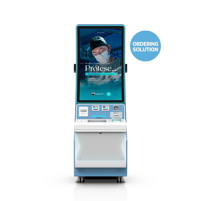 Self Checkin Kiosk with 10-Point Capacitive Touch, 1920X1080 Resolution LCD Display and Cloud-Based CMS for Interactive Self Service