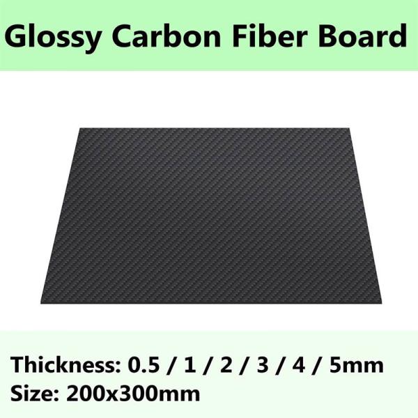 panneau de stratifié de feuille de fibre de carbone de l'armure toile 3K de 100% 100 x 250 X 0.5MM