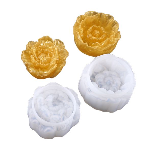 Crystal dropper mold DIY jewelry mirror three-dimensional flower new high brightness flower silicone mold