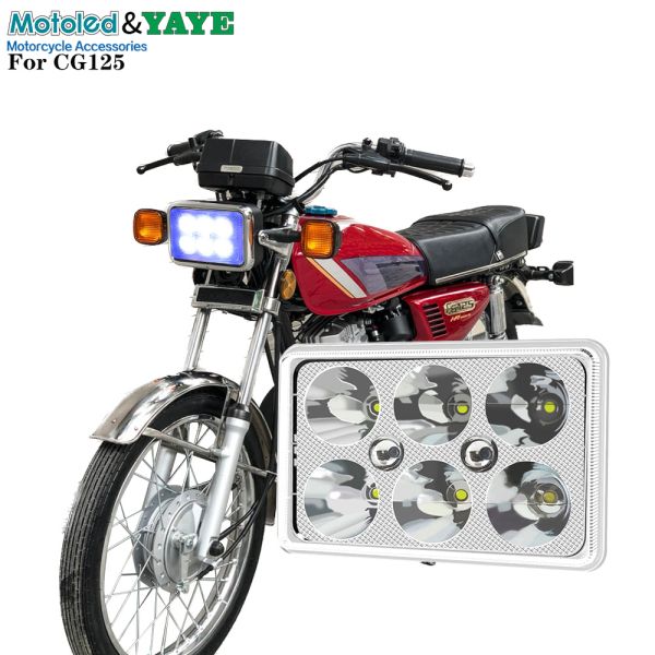 YAYE CG125 XBT-06 Feuille LED de moto avec 6 puces de lampe classique et tension DC12V