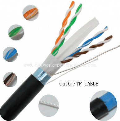 Green 4 Pair 23Awg Outdoor Cat6 Ethernet Cable Cat6 Crossover Cable