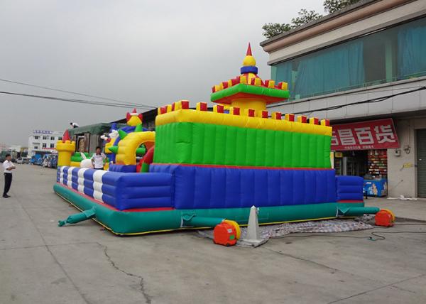 0.55mm PVC Tarpaulin Flower Fairies Inflatable Fun City Playground For Fun Games