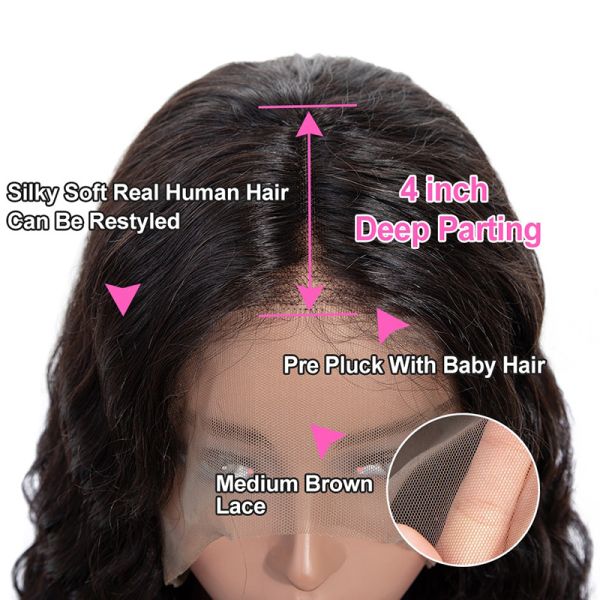 Soft Healthy Full Lace Human Hair Wigs Thick Remy Natural No Shedding