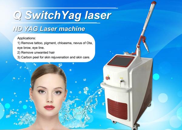 Stationary Q Switch Laser Treatment For Pigmentation / Tattoo Temoval Beauty Machine