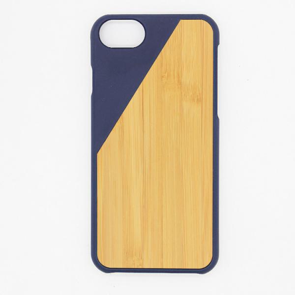 Bamboo & PC iPhone 7 / 8 Natural Wood Phone Case , Splicing Paste Wood Look Phone Cover