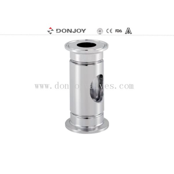 SS316L / 1.4404 sanitary tubular sight glass with clamped connection 1/2 to DN10