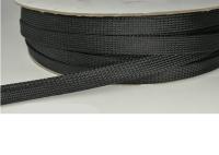 Sleeving trançado bonde flexível, PET Sleeving trançado com material resistente da chama