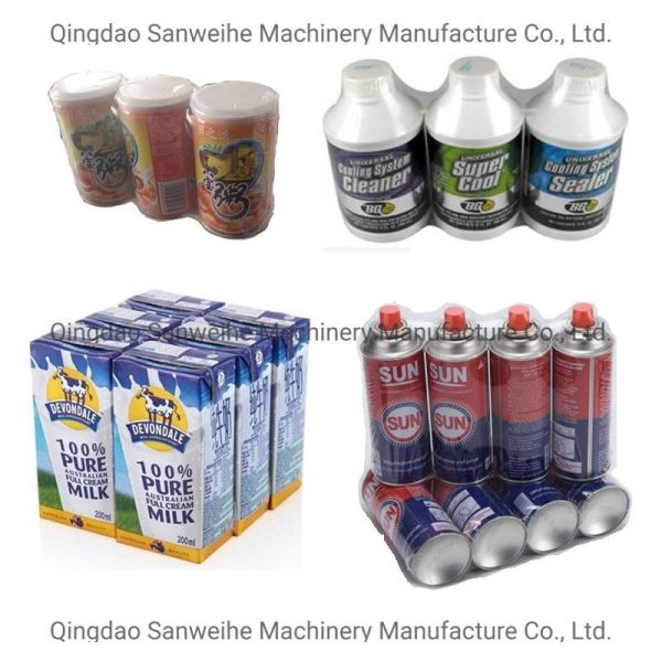 POF Film Packing Machine Tetra Packs  Heat  Shrink Wrap Machine