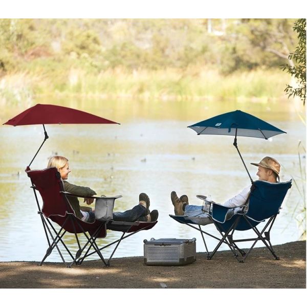 Foldable Sun Umbrella 600D Oxford Compact Camping Chairs