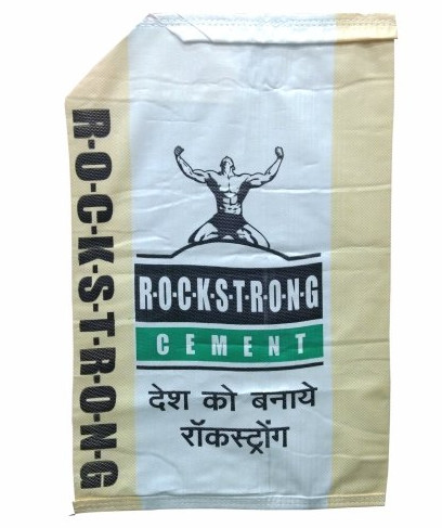 Kraft PP Woven Cement Bags Block Bottom , Recyclable Paper Bags For Cement Packaging
