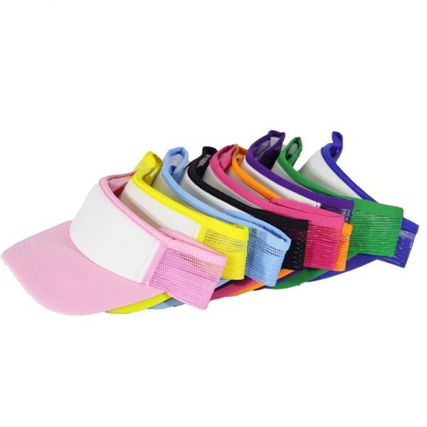 Stylish Sublimation Sun Visor Cap For Heat Transfer All Colors Available