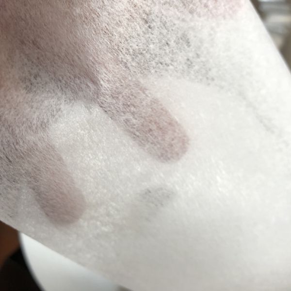 modelo teñido termal de la tela no tejida del enlace 50GSM ES para las MÁSCARAS N95