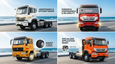 Tractor Truck SINOTRUK Golden Prince 6X4 Euro2 336HP 25Tons ZZ4251N3241W