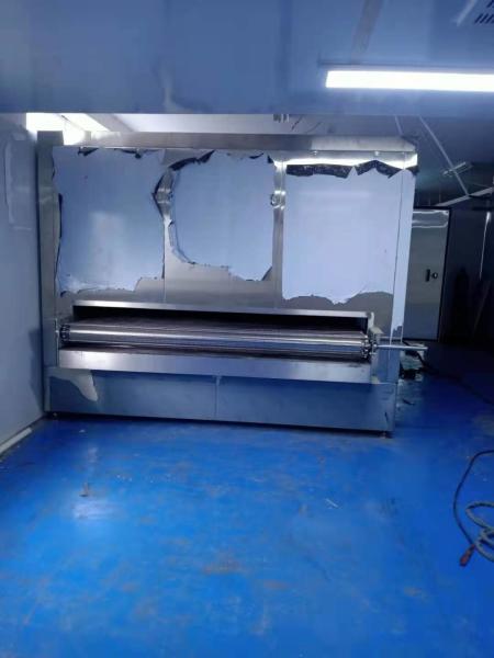Nitrogen Tunnel Ultra Cold Flash Freezer Sus 304 18 Kw 1500kgs/Hour 3000kgs/H