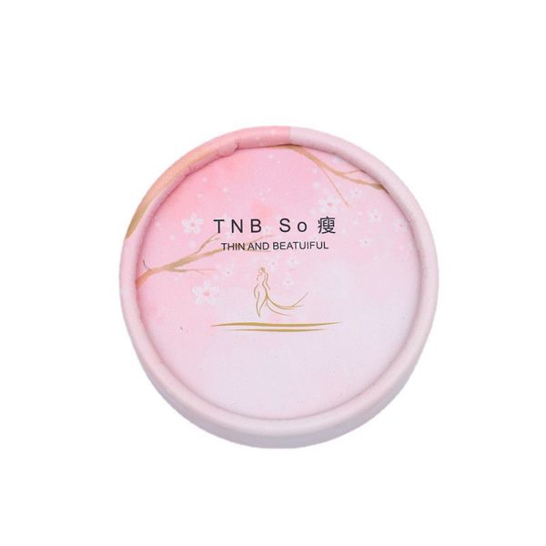 Gift Cosmetics Cardboard Cylindrical Packaging Box OEM ODM Logo