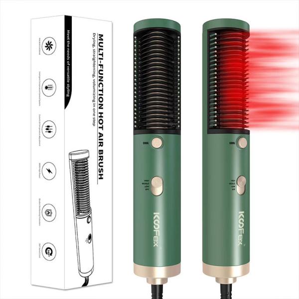 Anti frisar 2 em íons negativos de aquecimento rápidos de 1 PTC da escova multifuncional do secador de cabelo