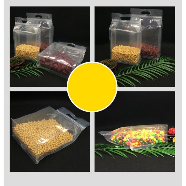 PET Plastic Zip Lock 300g Flat Bottom Gusset Bags