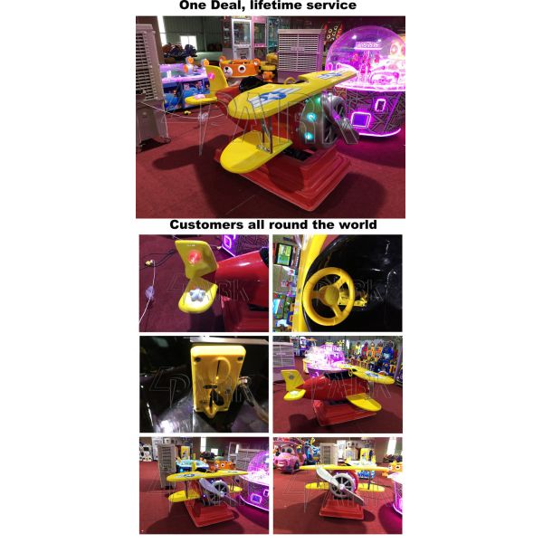 Propeller Big Plane coin amusement game machine for kid Amusement Park Products