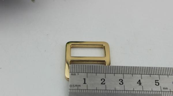 High quality 20 mm nickel color flat shape adjustable metal slide buckles for handbags