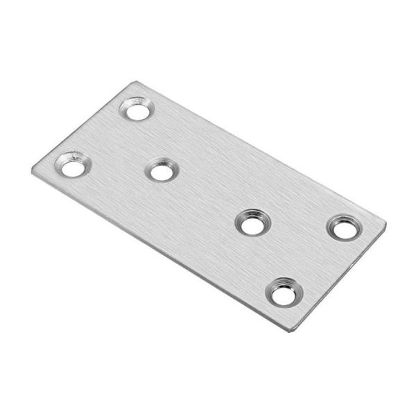 Pólvora revestida 1,5 mm espessura recta de reparação de placas metálicas de suporte plano de fixação de suporte de canto