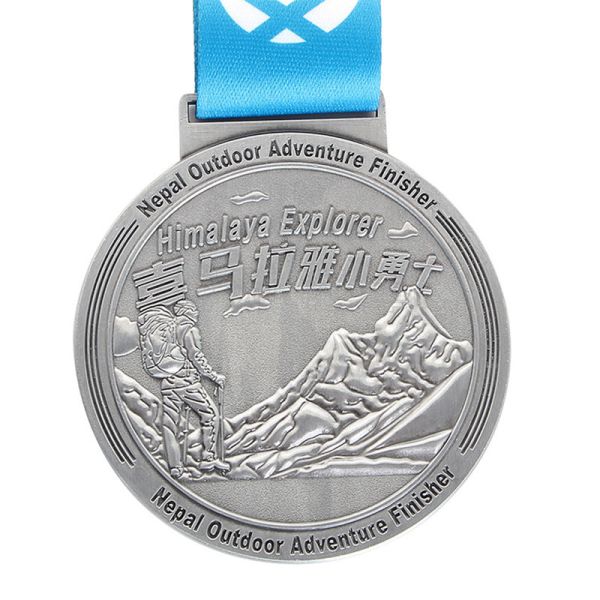Souvenirs Marathon Running Sport Custom Metal Medals Zinc Alloy Paint Hollow
