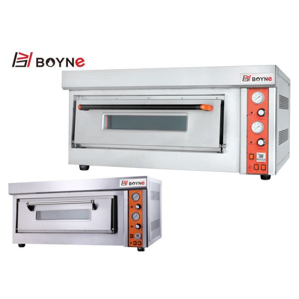 Commercial Pizza Oven 20~500°C one Deck Durable Stainless Steel Gas Bakery Ovens