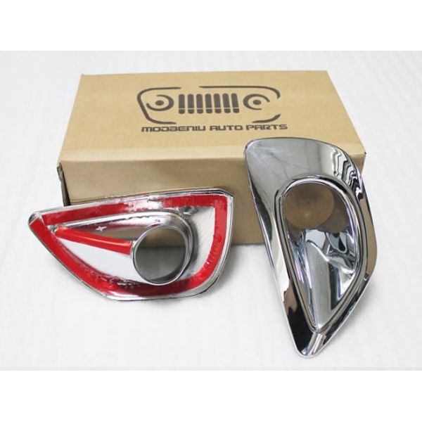 High quality ABS chrome Car front fog light cover For JEEP Grand Cherokee 2013-2014 Auto accessories