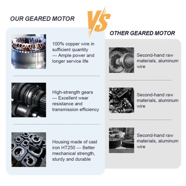 Custom Cycloidal Gearmotor with 740 Nm Torque and Cast Iron Housing for 0.75KW to 1.5KW Applications