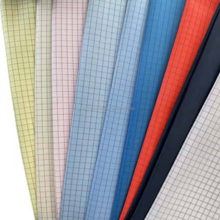 Cleanroom ESD Dust-proof Fabric, Twill Weave, Anti-static & Breathable, Supplied