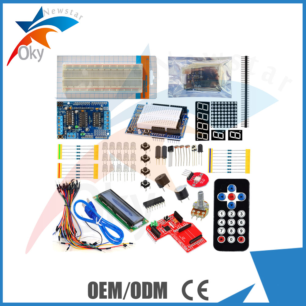 Беспроволочный набор стартера UNO R3 модуля 7-12V с водителем мотора L293D для Arduino