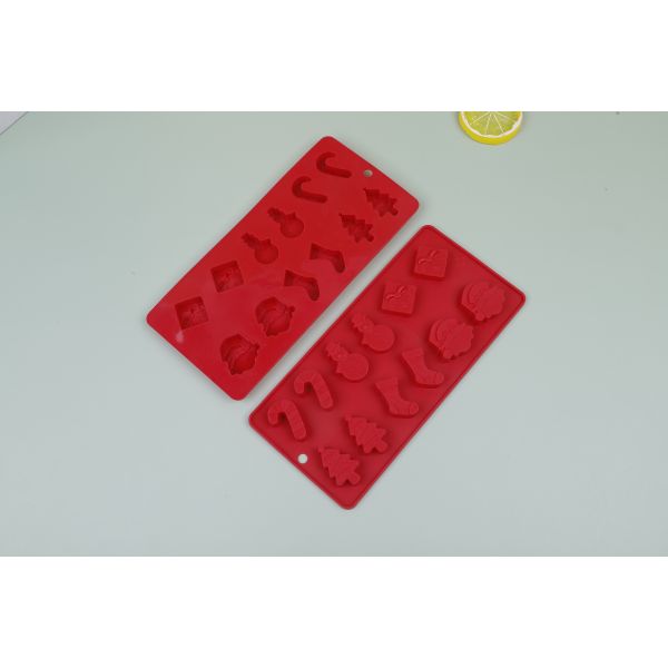 Christmas Chocolate Mold Shaped Cute Bpa Free Food-grade Silicone Cake Molds