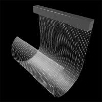 Écran d'affichage LED en verre transparent P10