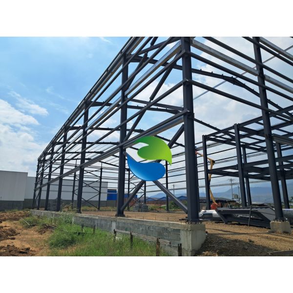 C Z Shape Channel Purlin Steel Structure Warehouse with 7 Bay Layout and Robust Steel Structure Platform