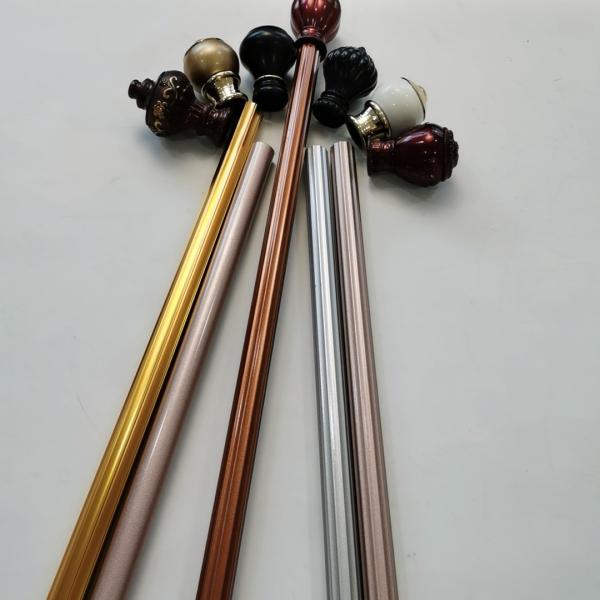 ferro forjado de 28mm 6,3 medidores de cortina luxuosa Polos
