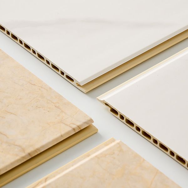 Bamboo Wood Fiber PVC Wall Panels Hollow Interlocking Eco Friendly Home Decoration Board