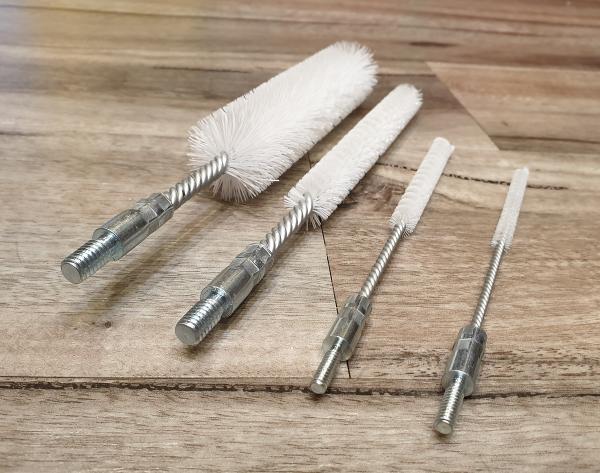 Spiral Helical Nylon Bristle Condenser Tube Pipe Cleaning Round Nylon Brush