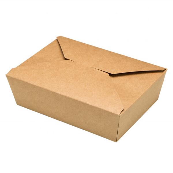 Brown Kraft Paper Pizza Packaging Box Disposable Salad Packaging Box