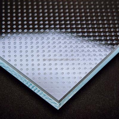 Anti Slip Frost Acid Etch Tempered Glass for Hotel Bedroom Staircase Floor Decoration