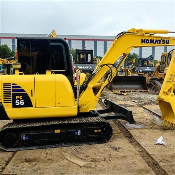 PC56-7 Second Hand Komatsu Excavators 5.5 Ton Used Mini Digger