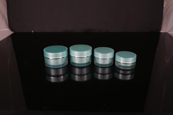 hand lip crystal pump empty square white Screen Printing Airless 30ml Cosmetic Cream Jars