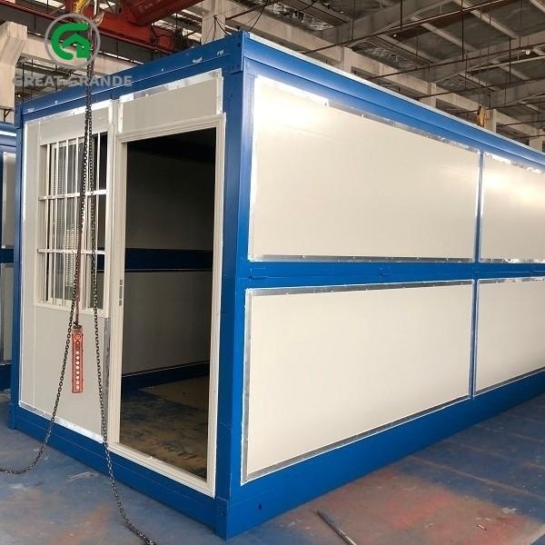 Modular Prefabricated Folding Container Home Site Office Galvanized Steel