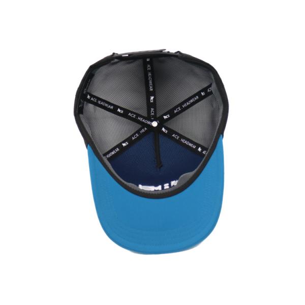 5 Panneau de chapeau de camionneur avec logo personnalisé broderies Voyage Sports Baseball Casquettes Mesh Hommes Plain Foam Blanc