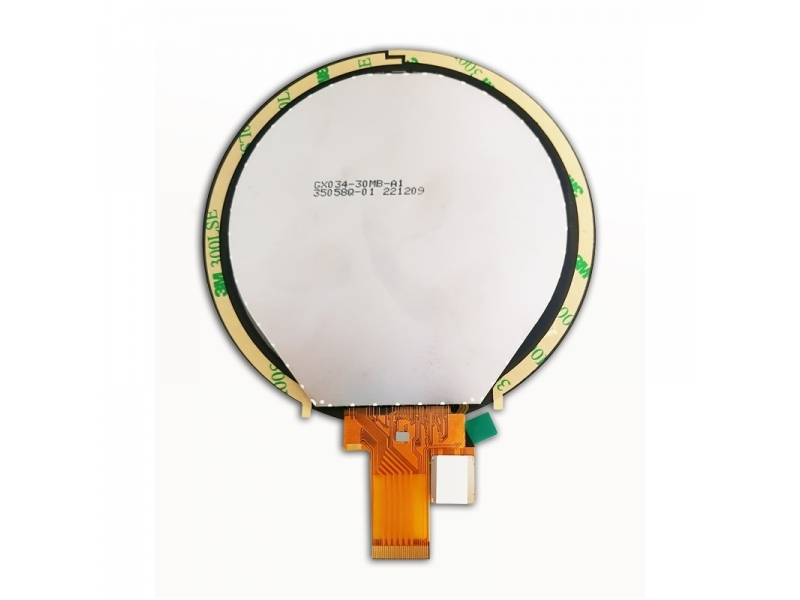3.4 Inch Circular Display 800x800 Resolution 30 PIN MIPI Interface