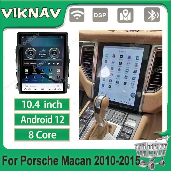 10.4 дюймовый Android Screen Setereo Для 2010-2015 Porsche Macan Мультимедийный плеер GPS навигация Беспроводная Carplay 4G Wifi