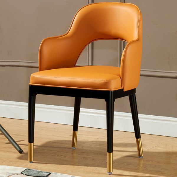 Light Luxury Dining Chairs Solid Wood Armchair Restaurant Cafe Negotiation Leisure Chair