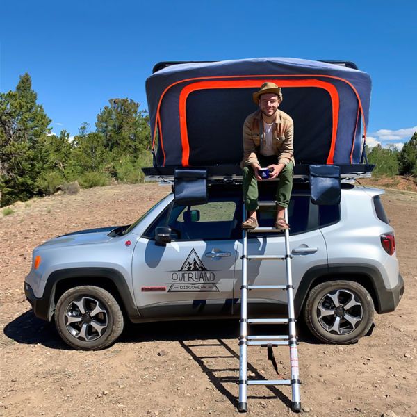 Aluminum Shell PU Coated 300G Canvas Car Rooftop Tents For Camping
