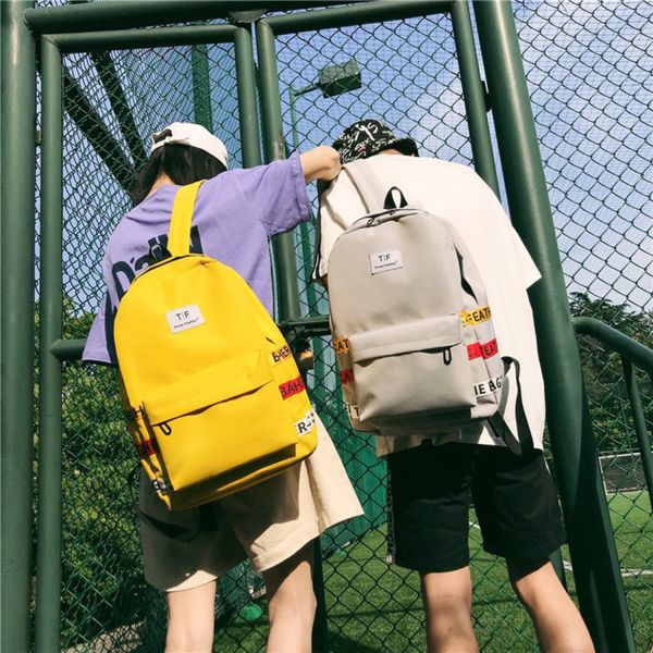 Schoolbag female Korean version of high school students backpacks large capacity backpacks male street photo trend