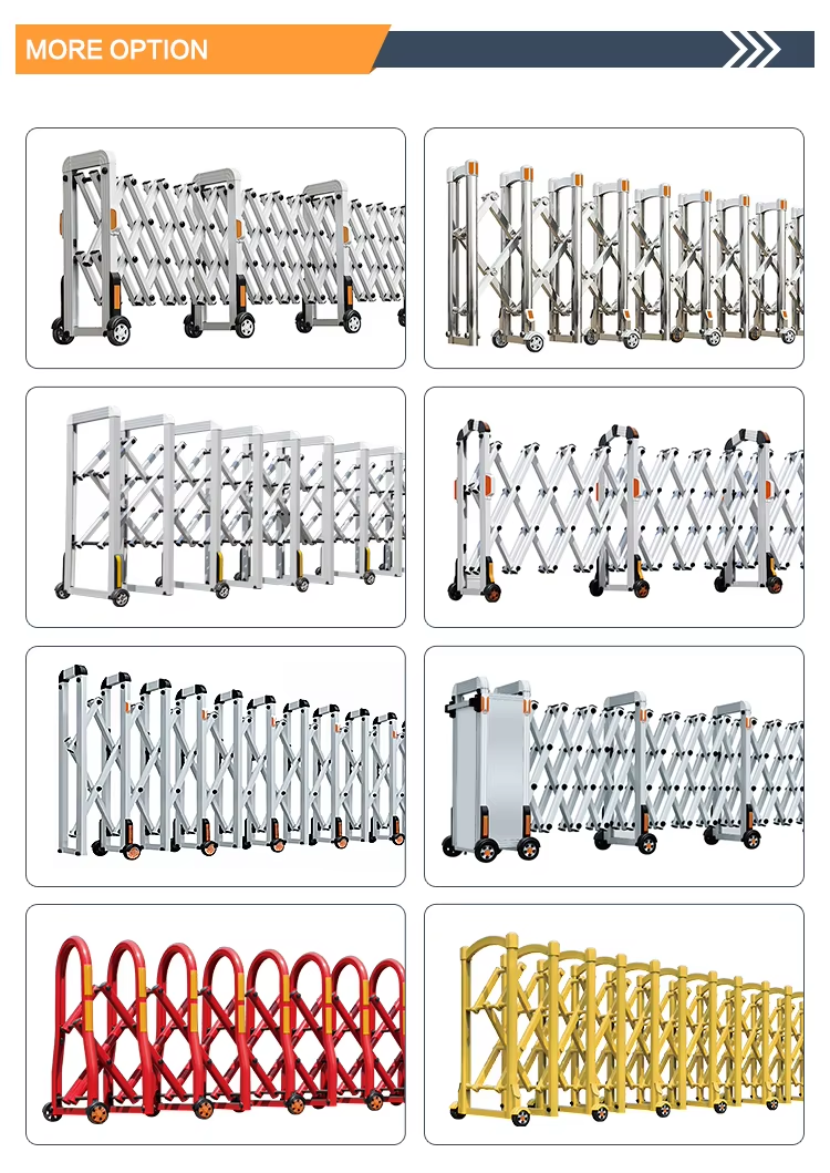 Factory Supply Crowd Control Expandable Manual Push and Pull Fence Barrier Gate