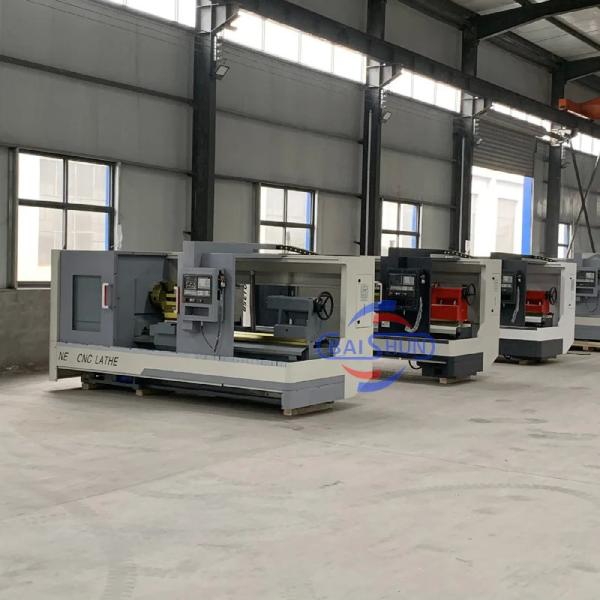 Tour à métaux CNC à banc plat robuste pour pièces de 1000 mm